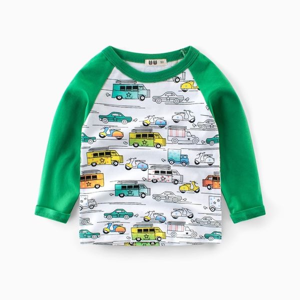 

children's long sleeve t-shirt, baby's undershirt, boys' clothes are full of fashion brand, White