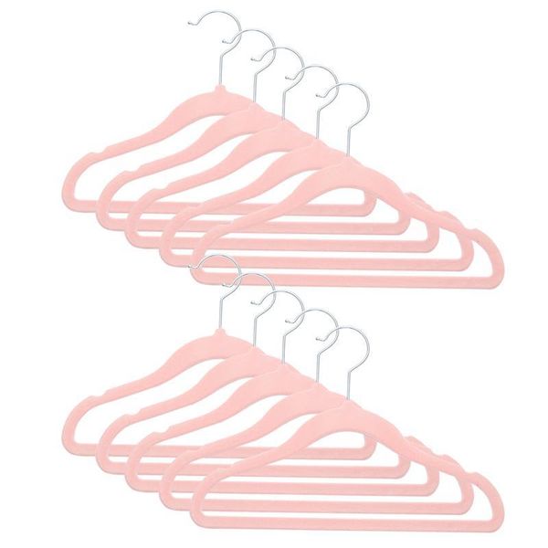 

hangers & racks 10pcs kids clothes practical flocking coat hook for kid children