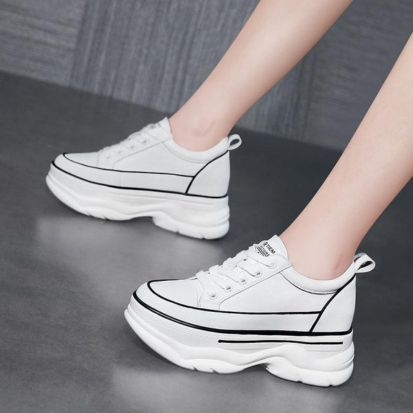 

dress shoes leather increases women's wild casual korean old, Black