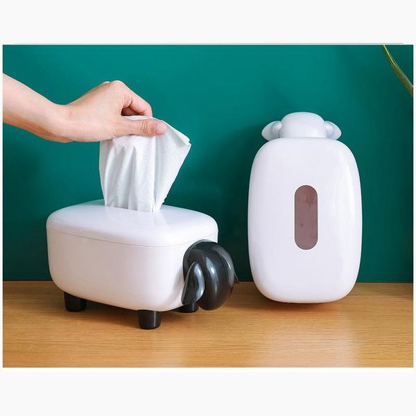 

sheep tissue box kitchen accessorie waterproof creative household living room simple deskcarton boxes & napkins