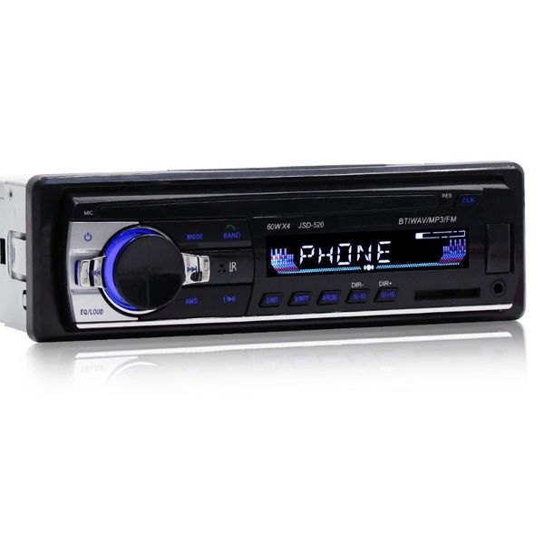 

jsd-520 bluetooth car audio player radio stereo autoradio 12v in-dash fm aux input receiver sd card slot usb mp3 mmc wma & mp4 players