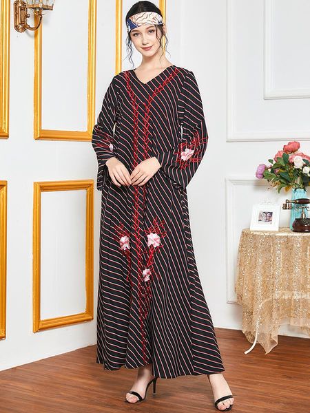 

eid mubarak abaya dubai turkey muslim hijab dress abayas for women european islam clothing caftan robe musulman de mode vestidos, Red