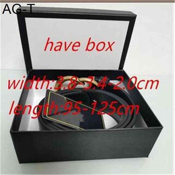 

2022 fashion big buckle genuine leather belt with box designer belts men women new mens belts 5aaaa, Black;brown