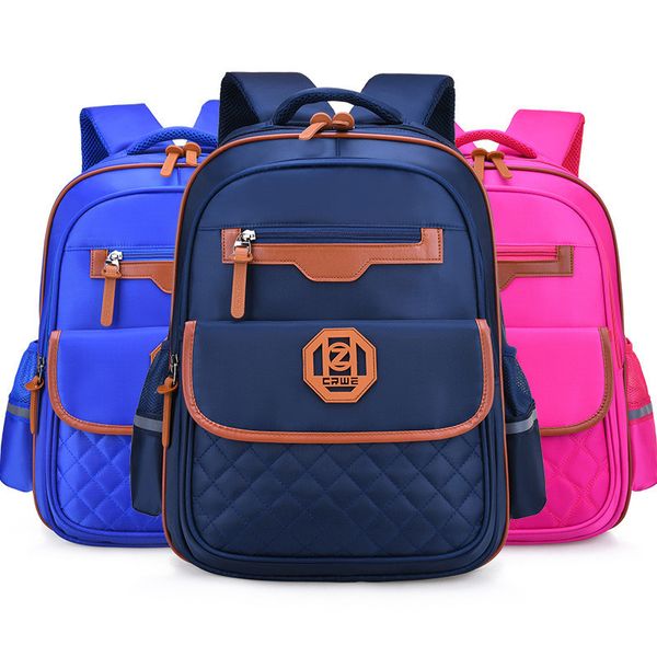 

new fashion reflective strip design children school bags backpacks kids students schoolbag waterproof mochila