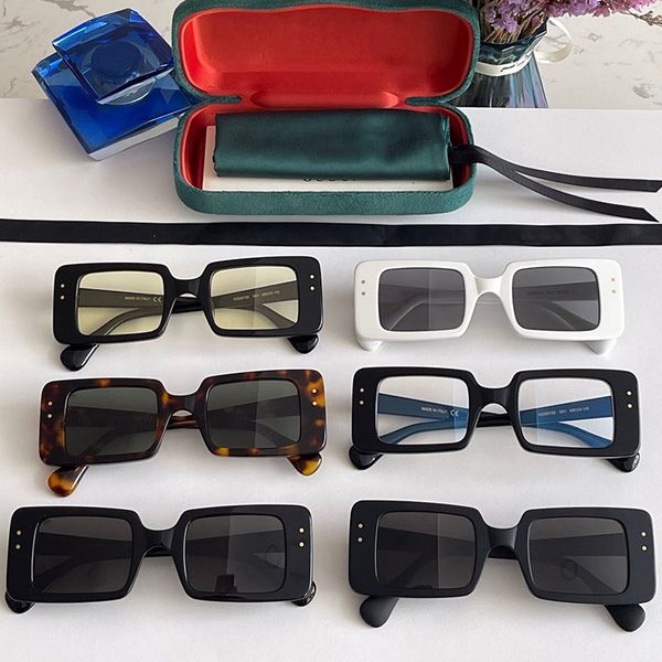 

womens sunglasses g 0873s fashion personality small box luxury brand shopping all-match glasses classic black frame women beach vacation uv4, White;black