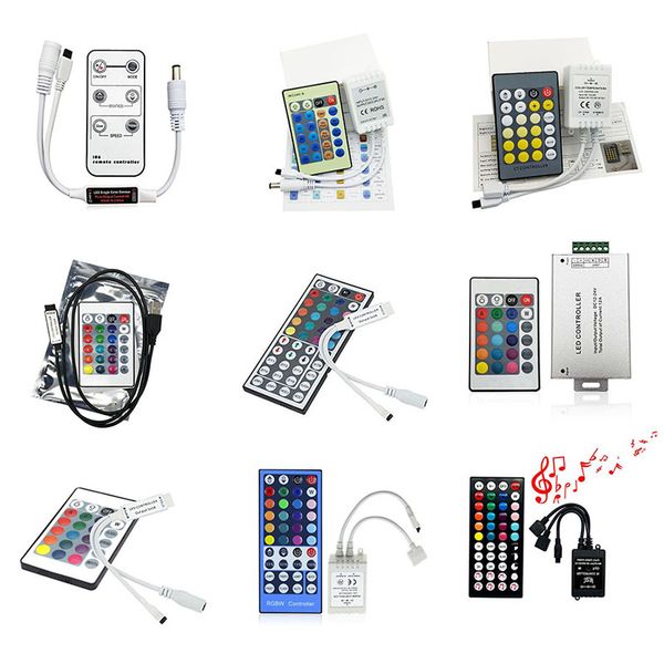 

dc12-24v rgbw controller dimmer dc5v usb cable rgb music mini ir remote control for 5050 3528 rainbow strip light