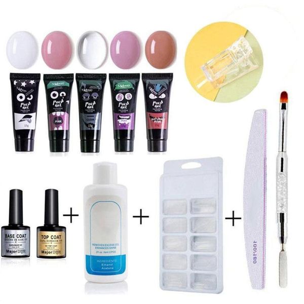

nail art kits polish set for gel extension acrylic poly rapid prototyping 15ml builder uv