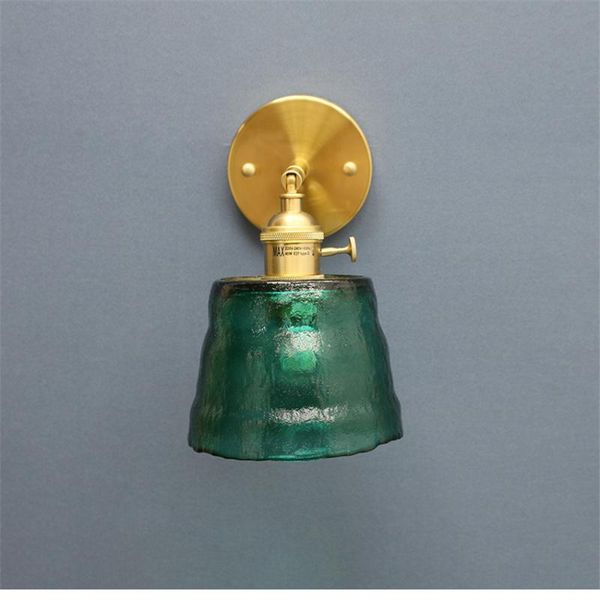 

wall lamps dark green retro handmade glass brass hanging lamp modern living room art deco bedroom balcony dining light