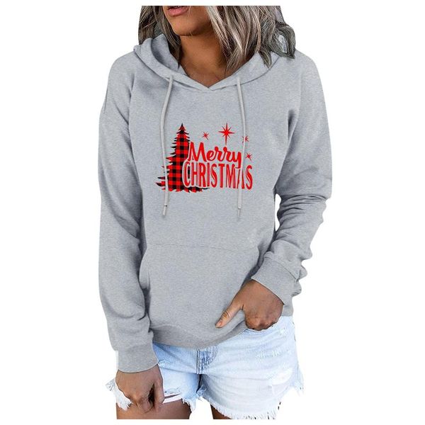 

women's hoodies & sweatshirts streetwear women sweatshirt autumn long sleeve harajuku hoodie christmas print sudadera mujer, Black