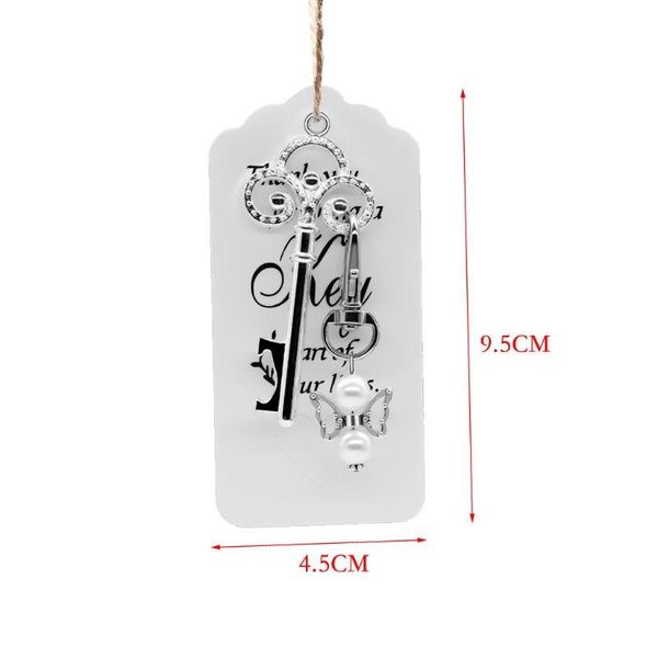 

party favor 25pcs/set key bottle opener angel keychain with tags wedding drop