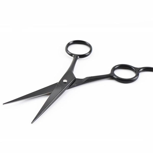 Tesoura de cabelo Profissional 4 '' Black Pequeno Maquiagem Corte no nariz Trimmer Haircut Shears Sobrancelha Cabeleireiro Cabeleireiro