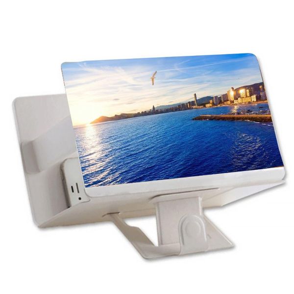 

screen magnifier 3d video folding mobile phone stand magnifying glass universal bracket cell mounts & holders