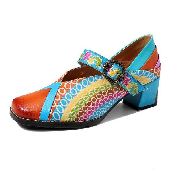 

boots summer manual rainbow print genuine high-heel feminine shoes, Black