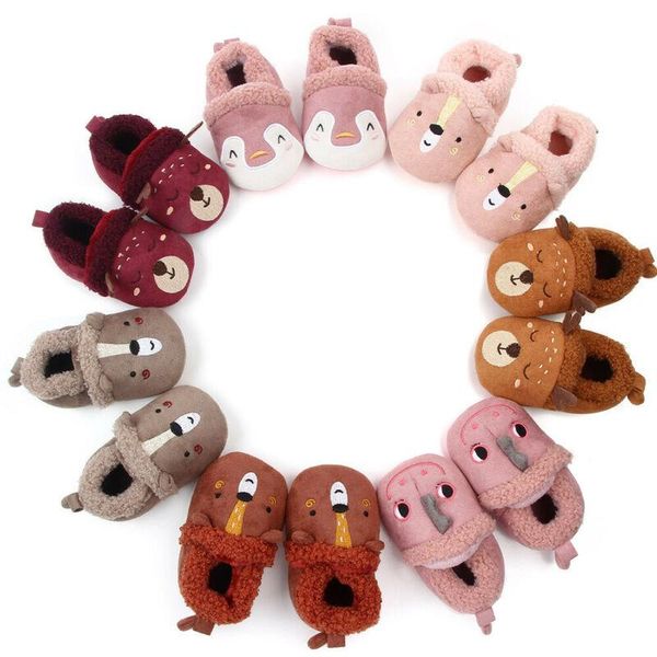 

0-18m baby shoes toddler winter spring non-slip warm soft fleece born prewalker first walkers
