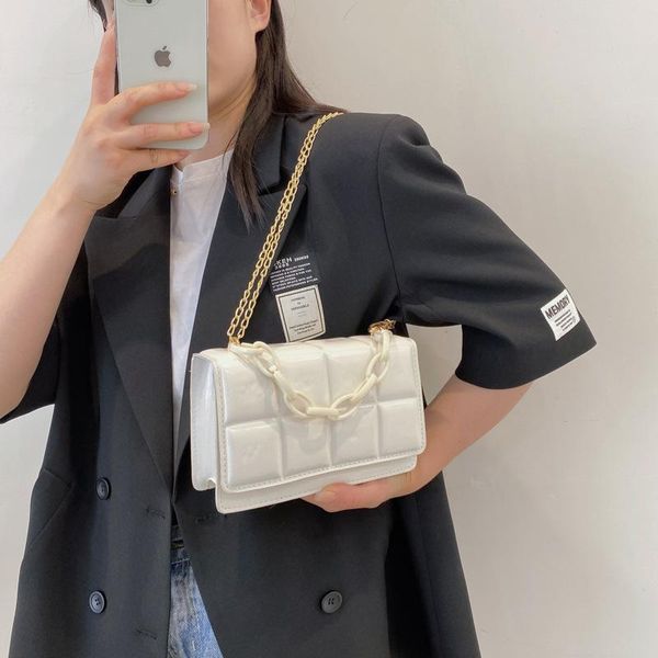 

evening bags women sequined shoulder bag fashion metal messenger rhombus chain summer ladies handbags 2021