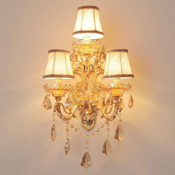 

modern crystal wall lights corridor industrial lamp bedroom contemporary sconce bedside living wf