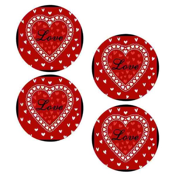 

mugs 4pcs creative coasters decorative household cup mats insulation