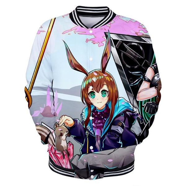 

men's hoodies & sweatshirts product tomorrow ark 3d digital cartoon character print universal baseball uniform, Black