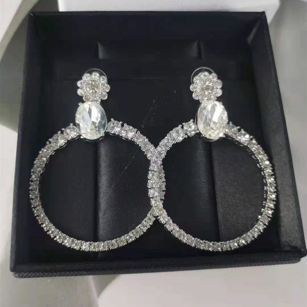 

special offer 70% off miao family's new sunflower earrings, silver needle, diamond fashionable, exaggerated, elegant, large circle earr, Golden;silver