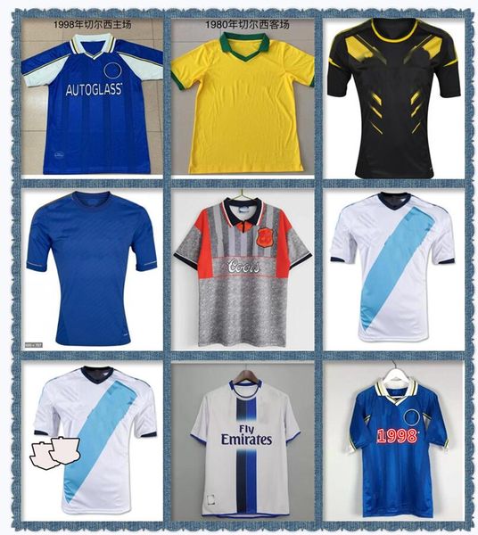 

retro 1997 98 1999 2003 04 05 06 2011 kezman lampard soccer jerseys 2012 2013 torres drogba hughes terry ivanovic makelele zola classic foot, Black;yellow