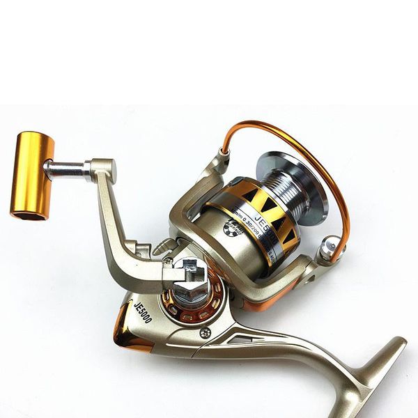 

baitcasting reels fishing spinning reel metal spool 5.2:1 12bb ball bearings carp je2000-7000 semi-metallic handle sea tackle