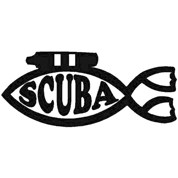 

16.5cm*7.2cm scuba diver fish dive diving christian swim funny car stickers and decals motorcycle accessories