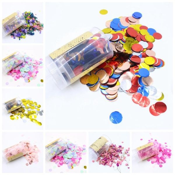 

party decoration push confetti poppers for wedding happy birthday flower mini round gender reveal supplies
