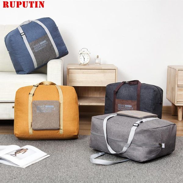 

duffel bags portable luggage travel bag foldable clothes finishing storage men women boarding collapsible handbag trunk package