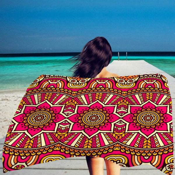 

towel bohemian sauna bathrobe bath bathroom color feather beach mandala bedding microfiber travel