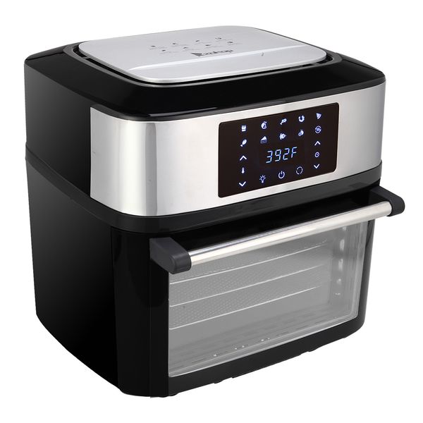 

us stock 1800w 16l air fryer deluxe 16.91 quarts with oven rotisserie dehydrator for cook fry grill bake