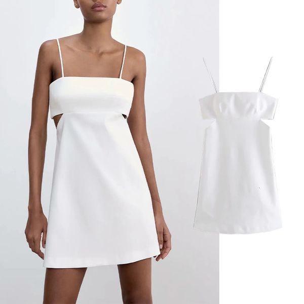 

casual dresses 2021 fashion summer women's solid color hollow dress suspender decoration waist slim banquet 7zt9, Black;gray