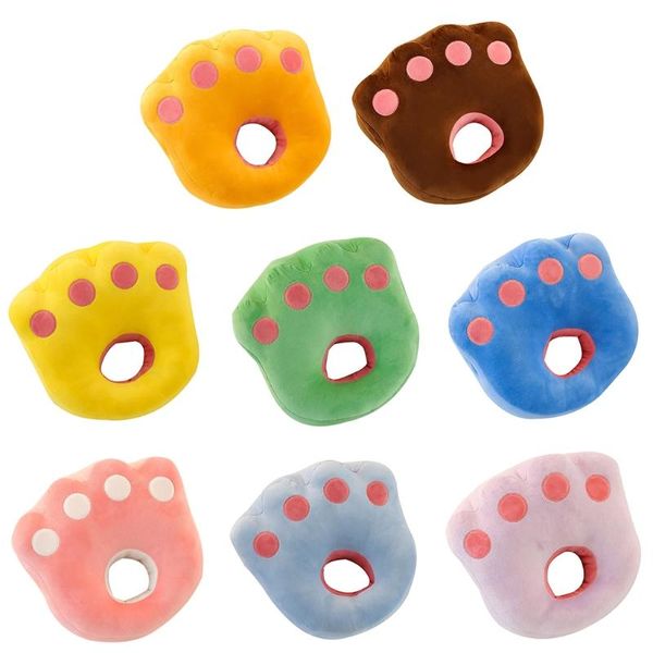 

pillow 2021 cartoon cute cat claw doll short plush sleeping hugs home cushion girls