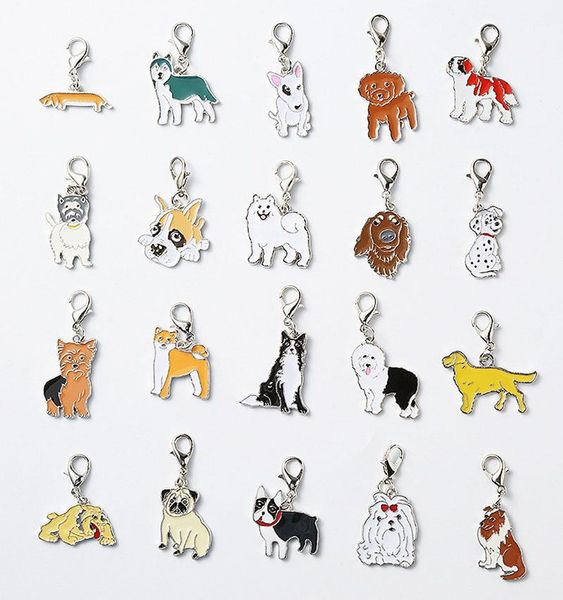 

1Pcs Pet Chain Nice Gift Lovely Keychain Metal Women Jewelry Bag Charm Car Keyring Welsh Dogs Ring Hooks & Rails