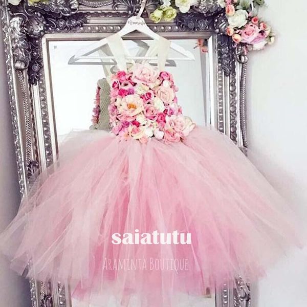 

pink dancing t-show flower girl wedding dresses children party kids birthday gift piano christmas princess tutu dress vestido girl's, Red;yellow