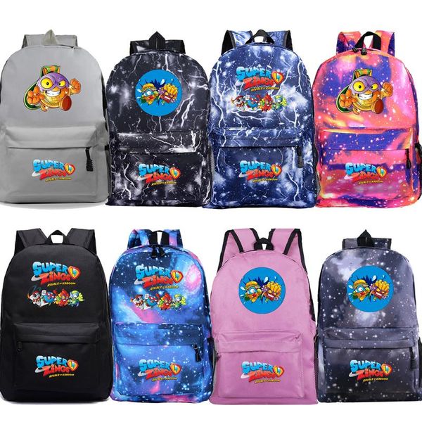 

backpack super zings cool printed gift game teens bookbag boys girls students school bag men women travel knapsack