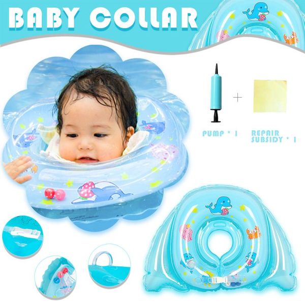 

party favor 1pcs born baby kids infant swimming protector neck float ring safety life buoy saver collar swiming inflatable tube