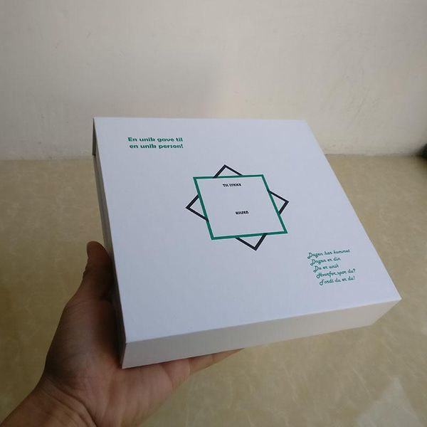 

gift wrap manufacture custom paperboard box printed logo rigid with magnet packaging clothing weeding