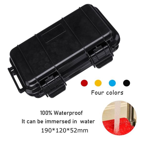 

tool organizers outdoor shockproof waterproof boxes survival airtight case holder storage matches tools travel sealed containers 190x120x52m