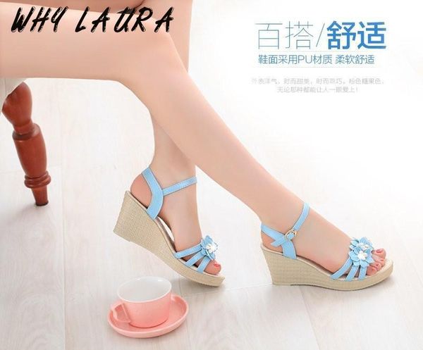 

sandals ladies' high heels platform loafers casual summer wedge outdoor beach comfortable shoes, Black