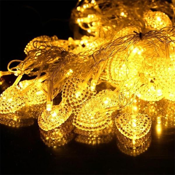 

strings 10/20/30/50/100m led fairy string light love lantern romantic wedding event party christmas garden garland valentine's day deco