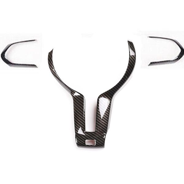 

steering wheel covers car carbon fiber decoration cover trim frame sticker for f22 f30 f32 f10 f15x5 f16x6 m accessories