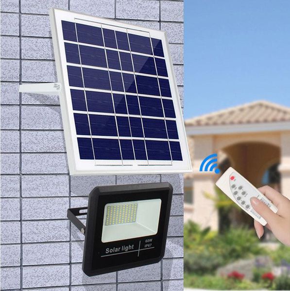 

floodlights 10pcs solar led light spotlight 25w 40w 60w remote control floodlight powered street lamp waterproof ip67