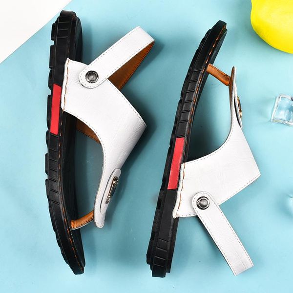 

slippers work sandals roman men vietnam sandali uomo sandalias for man para hombre de cuero sandles sandalet erkek sandalen heren, Black