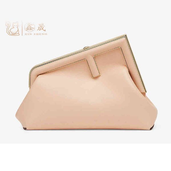 

fend / 2021 new women's bag metal seal soft small hand md