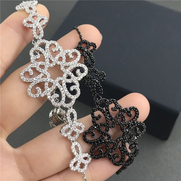 

bangle bracelet love vine pattern designer watches women men couple fashion designer watche wedding party thanksgiving day valentine jewelry, Black