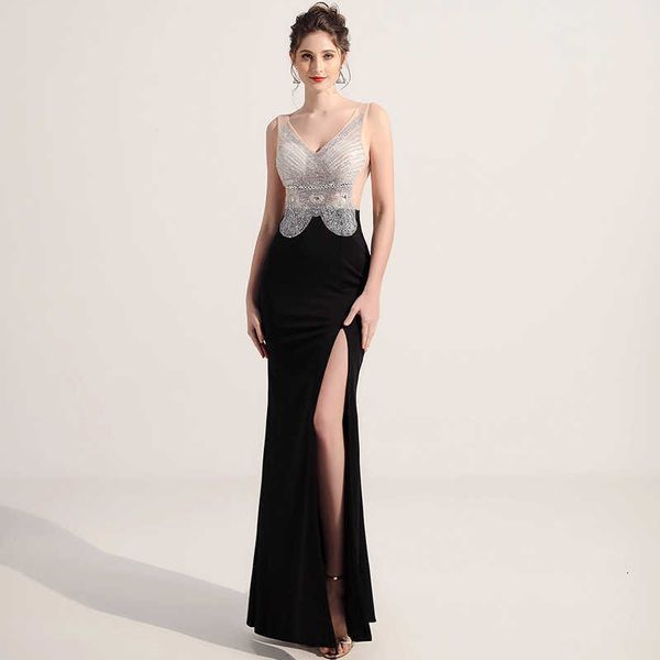 

luxury prom dresses 2021 nightclub beautiful princs ktv long evening el lady, Black