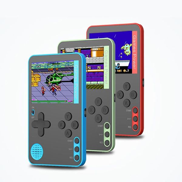 

portable game players mini retro handheld video console 8-bit 2.4 inches color lcd player built-in 500 games for kids gifts