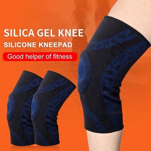 

elbow & knee pads rubber bun silicone brace fitness protector joints meniscus compression sport protection, Black;gray