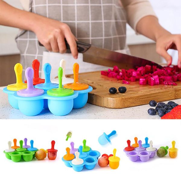 

cavity silicone mini ice pops mold cream ball maker popsicles molds baby diy supplement tool lxy9 baking moulds