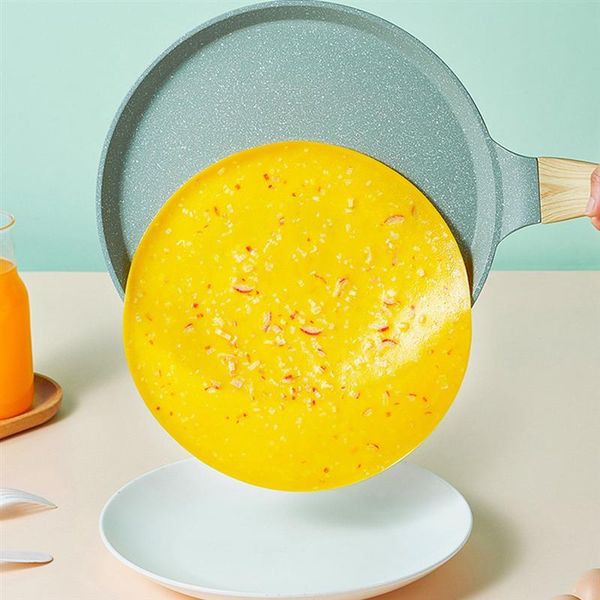 

pans 1 pc korean style nonstick pancake pan small breakfast frying steak aluminum alloy (avocado green)